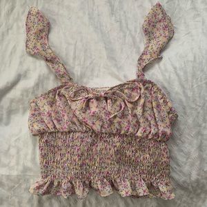 Floral crop top